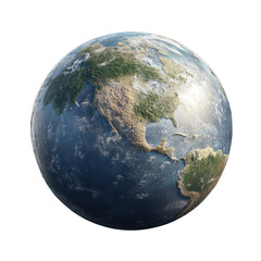 Globe of Earth isolated on transparent background