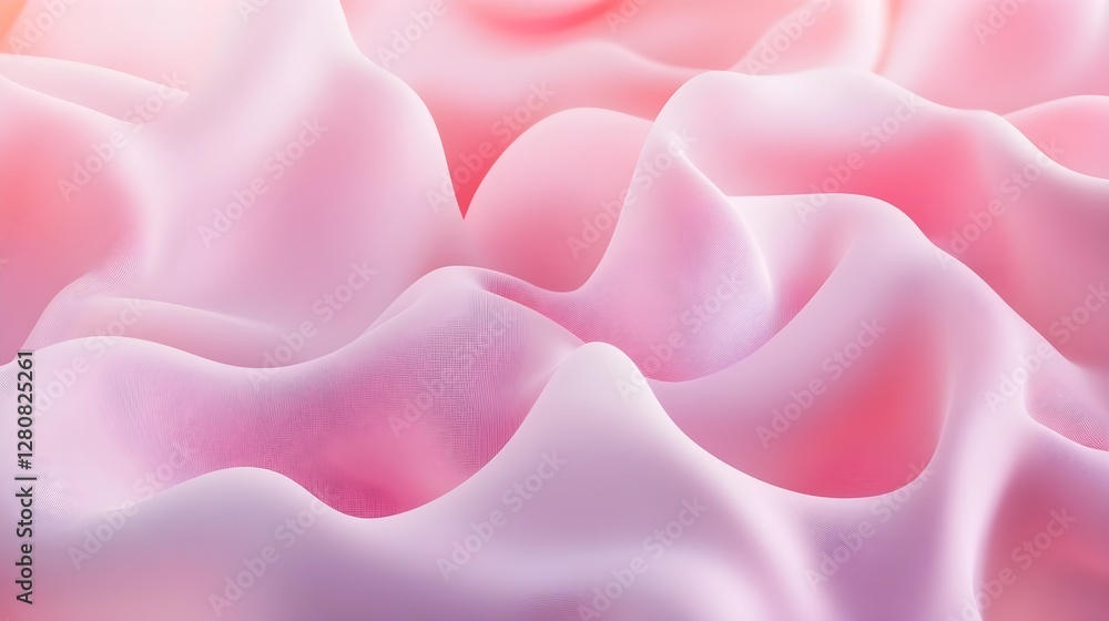 Poster abstract pink and purple wavy silk fabric background with soft and smooth texture and elegant color 