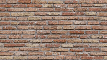 Old brick wall texture. Seamless pattern. Texture for background or realistic rendering.	