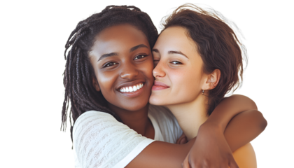 Loving Couple Hugging and Smiling, Celebrating Romance, Friendship, and Happiness