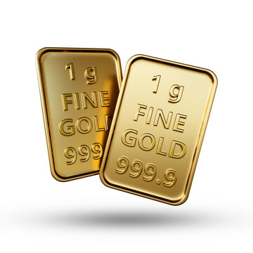 Pure Elegance in 1g Fine Gold 3D Rendering