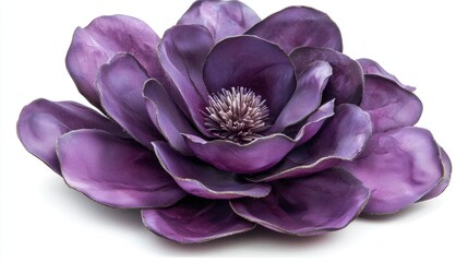 A beautiful purple flower blossom with delicate layers of petals