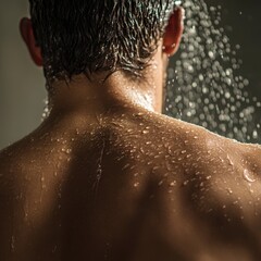 Showering Man