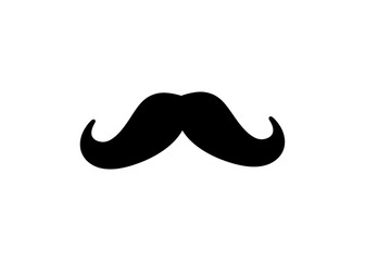 Italian moustache without background. Illustration design of Italian mustache vector icon.