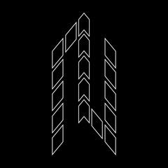 Outline logo design letter 