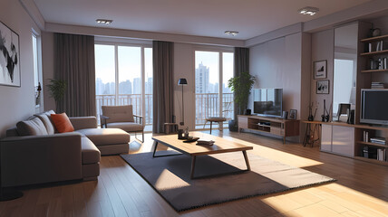 Living room in apartment