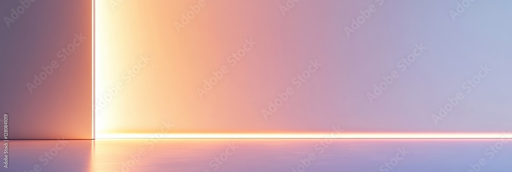 Aufkleber Modern minimalist background featuring soft gradients and ample space for text placement ready for creative use in design projects. Generative AI