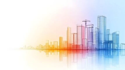 Sustainable AI driven Urban Planning for a Smart City Infrastructure Development with Analogous Color Scheme and Futuristic Technology Tone