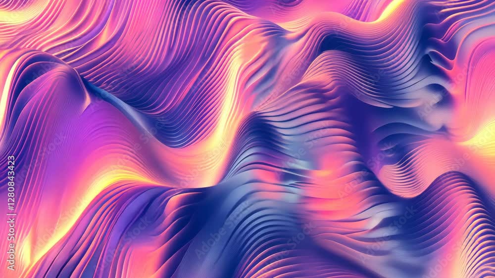 Poster swirling colors and textured waves combine to form an engaging abstract visual experience filled wit