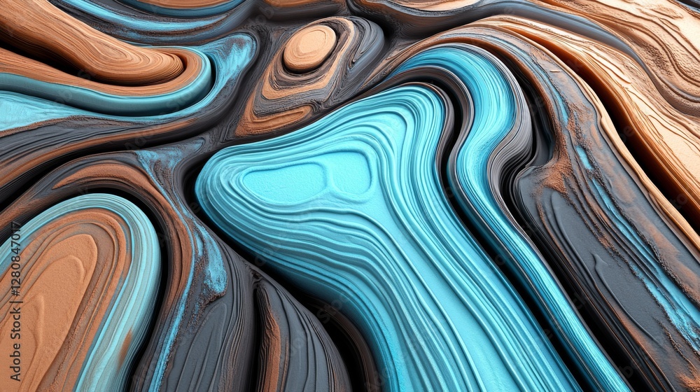 Poster flowing lines dynamically represent movement and energy in stunning 4k