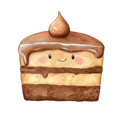 Minimal Isolated Image of a Single Piece of Chocolate Cake on a Clean Surface Perfect for Food Lovers and Dessert Enthusiasts Showcasing Rich Texture and Decadent Appeal