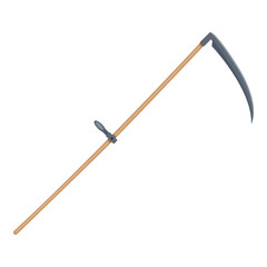 Scythe Vector Color Illustration