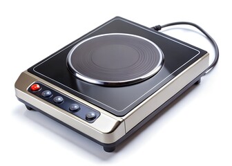 Fototapeta premium portable induction burner isolated on a white background