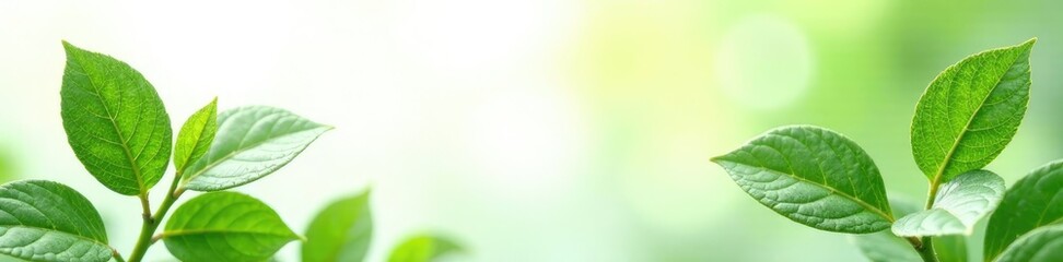 Obraz premium Blanco y verde hoja de helecho en fondo blanco, naturaleza, vegetaci?n