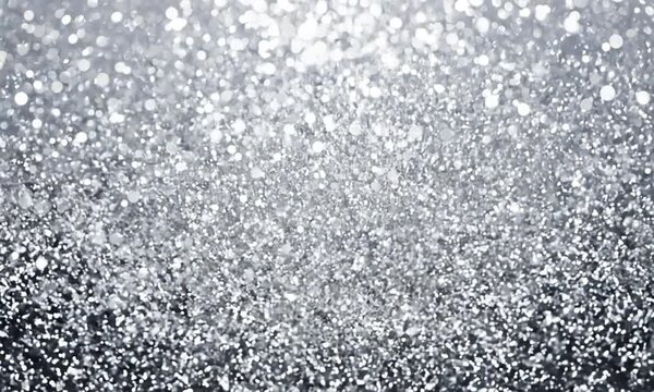  Abstract silver glitter background. generative ai