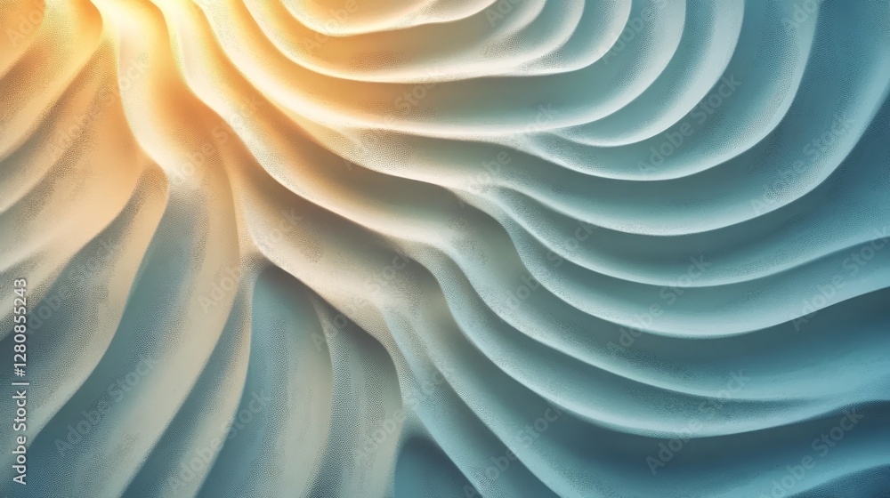 Poster the background features a modern and stylish seamless texture pattern of white waves in a monochroma