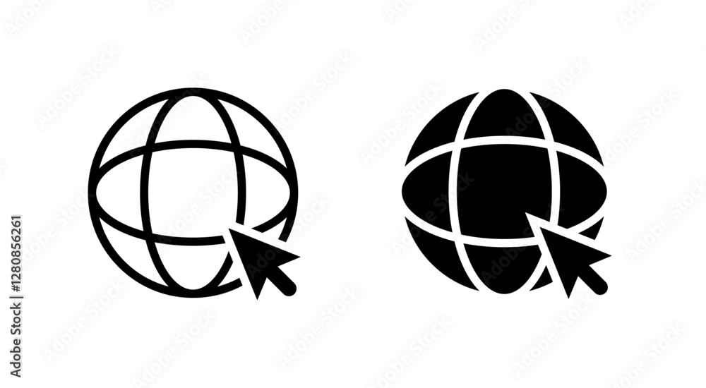 Poster web browser vector icons. web site icon set. browser icons. web icons. internet browser icons.