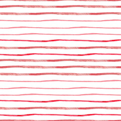 Seamless pattern with hand-painted red and pink stripes on a light background. Perfect for textiles, wrapping paper, wallpapers, and modern designs with a bold, artistic touch.