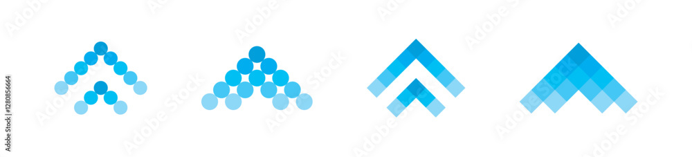 Poster pixel arrows. 8 bit pixel arrows vector icon. pixel art arrow icons