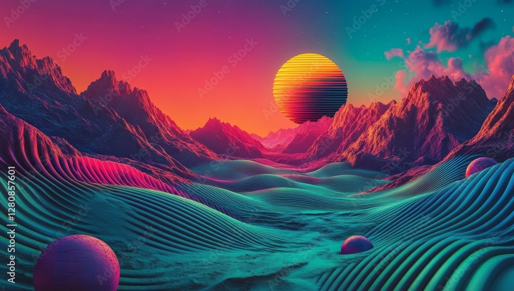 Poster a trendy geometric design is formed by combining a dark blue abstract background with simple transpa