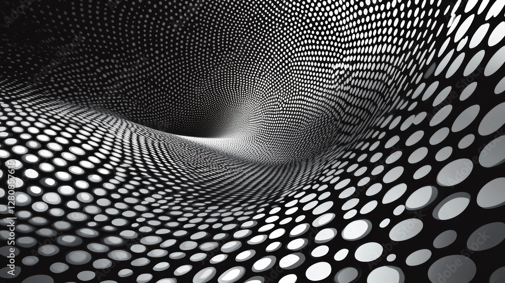 Poster the design features a subtle halftone modern texture overlay and a monochrome abstract splattered ba