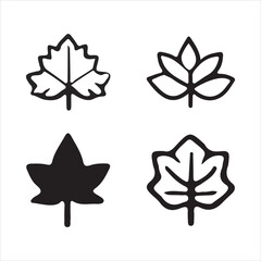 Set of Autumn Thanksgiving Line Icon Symbols silhouette illustration vector.