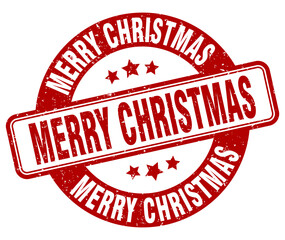 merry christmas stamp. merry christmas label. round grunge sign