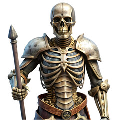 Obraz premium Skeleton wear armor