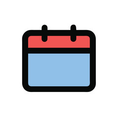 Simple Vector Illustration of a Calendar Icon
