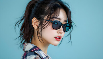Fototapeta premium ファンタジーストーリー（アザーブルーの色彩を纏った女性）