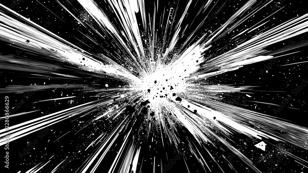 Poster a design that captures speed and movement with flowing lines in 4k resolution