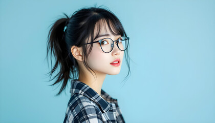 ファンタジーストーリー（アザーブルーの色彩を纏った女性）