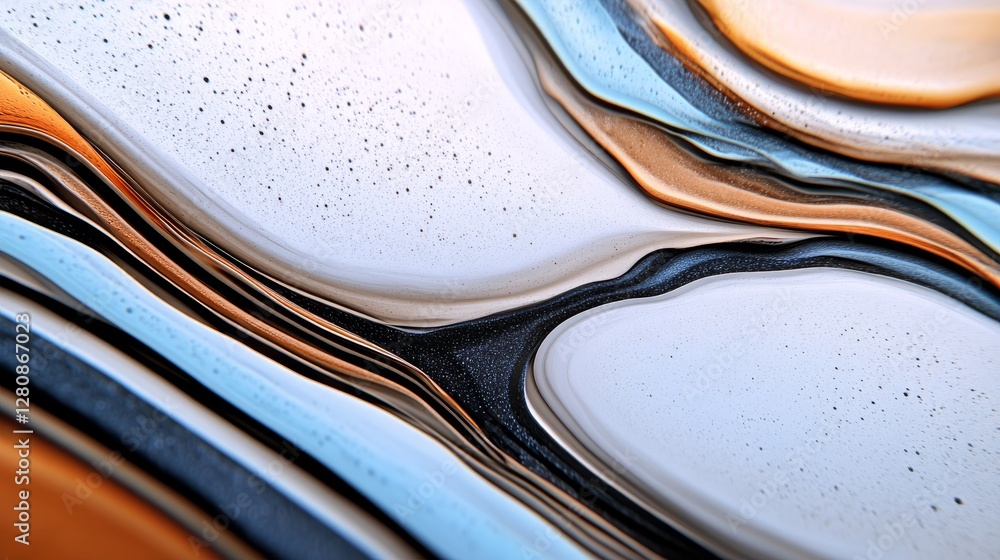 Poster in 4k, dynamic flowing lines form an abstract image of motion and vitality