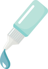 Eye drops vector. symbol 