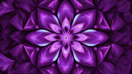 A purple flower with a blue center