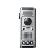 Portable audio recorder isolated on transparent background