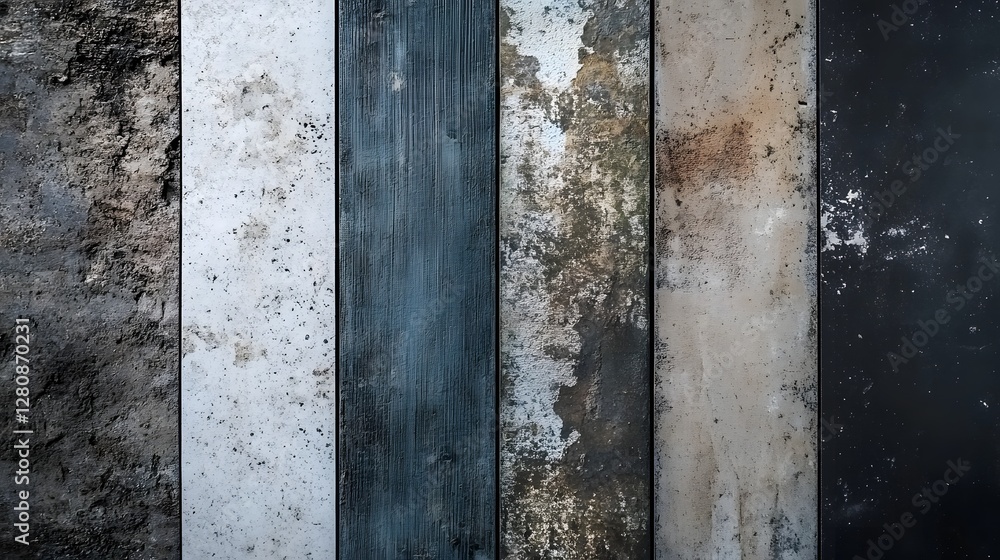 Poster pojjw 94734 create a captivating image featuring a variety of textures and colors on a vibrant wall 