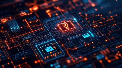 Obraz premium Secure Email Communication