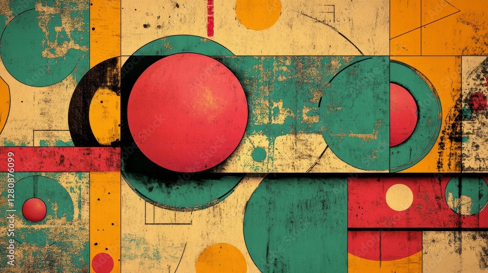 Aufkleber a multicolor gradation and noise texture combine to form a colorful gradient and noise background, w