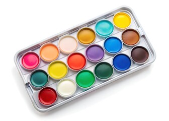 paint set isolated on a white background