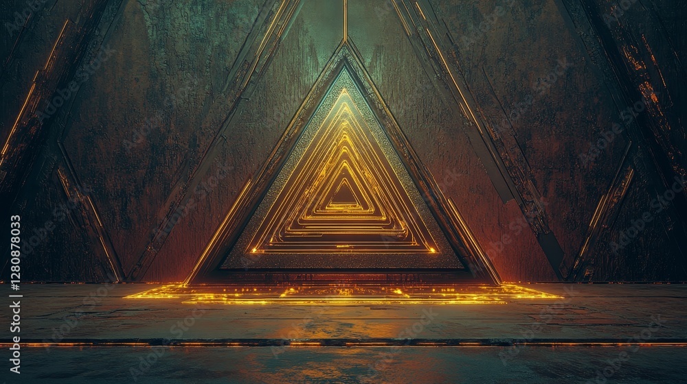 Poster the abstract fusion of black and gold with white creates a light effect, where the gradient forms th