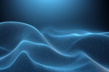 
blue abstract wave background with stripes