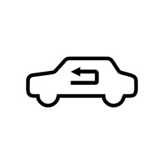 Automotive ventilation recirculation icon