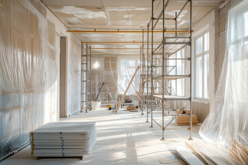 Obraz premium Construction Site Interior
