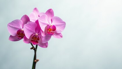 Delicate pink torch ginger flowers on a snowy white background, orchid, botanical, blossom