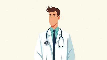 Fototapeta premium doctor with stethoscope