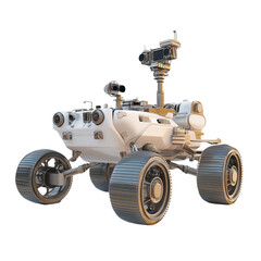 Futuristic Mars Rover: 3D Render of Space Exploration Vehicle
