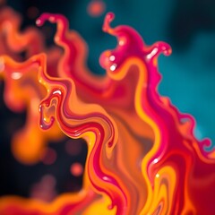 Swirly abstract colorful background