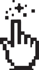 Fototapeta premium Pixel mouse cursor icon.eps on isolated background