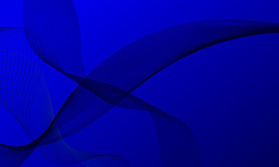 blue smooth lines wave curves with soft gradient abstract background
